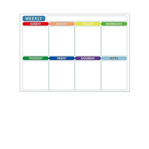 YTZJNZJNSR Magnetic Calendar for Fridge - Monthly & Weekly Planner Whiteboard - Dry Erase Fridge Sticker Message Board & Menu Organizer(3pcs with 5 pens)