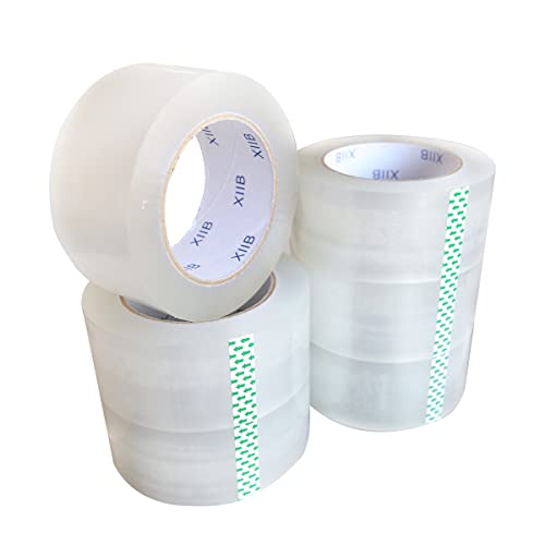 hiLISS 36 Rolls Clear Packing Tape, 2 Inch Wide, 2.0mil Thickness, 110 Yard Per Roll and Heavy Duty Industrial Tape (1 Case-36Rolls)