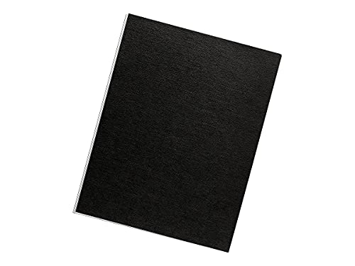 Fellowes Binding Linen Presentation Covers, Letter, Black, 200 Pack (5217001), Black Linen