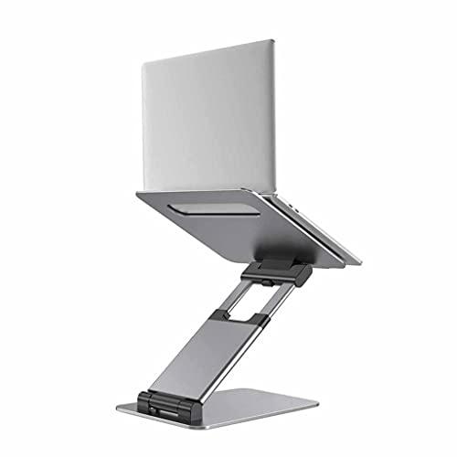 QERTYHJK Height Adjsutable Tall Laptop Stand Aluminum Stretchable Heighten Notebook Standing Holder
