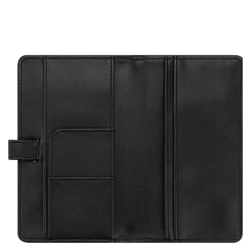 FranklinCovey - FC Basics Cover - Simulated Leather - Open Cover for Wirebound Planners (Pocket Slim, Black)