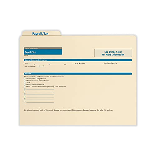 ComplyRight Payroll/Tax Folder, Landscape, Pack of 25