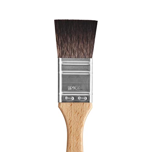 Escoda Aquario Series 2032 Artist Watercolor & Acrylic Short Handle Paint Brush, Petit Gris Natural Squirrel Hair, Mottler, Size 15