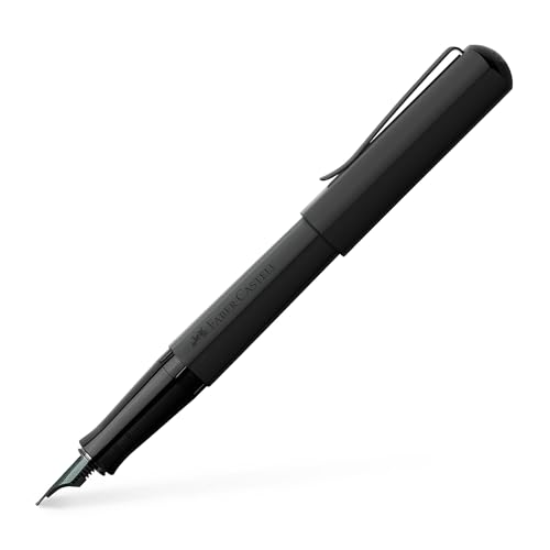 Faber-Castell HEXO Fountain Pen, Matte Black with Fine Nib