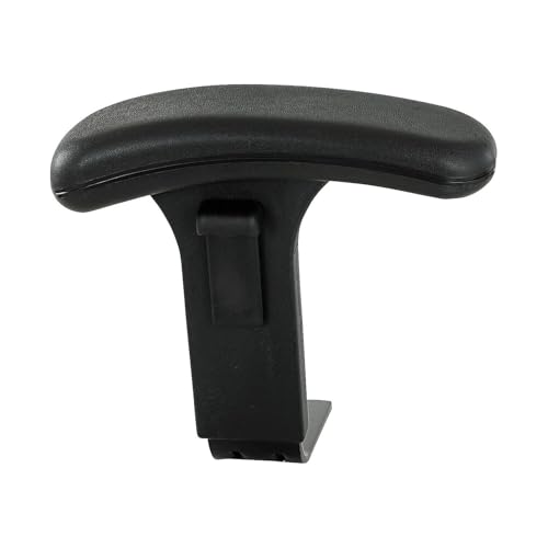Safco 3496BL Height Adjustable T-Pad Arms for Safco Uber Big & Tall Chairs Black