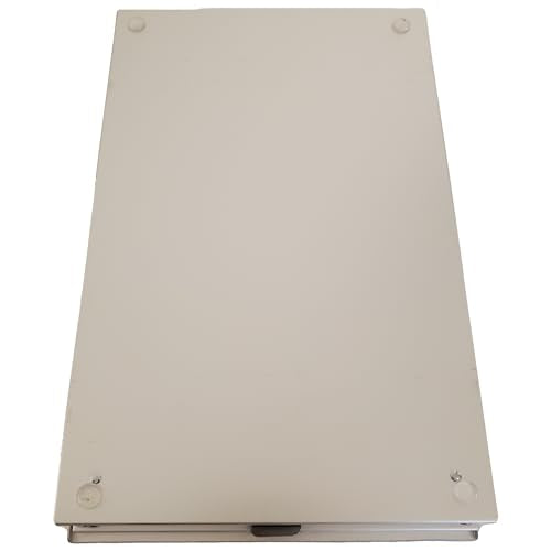Posse Box - Bottom-Opening Dual Compartment Clipboard PB-37C · Anodized Aluminum Silver · 14" x 9" x 1-1/2" · Storage Organizer