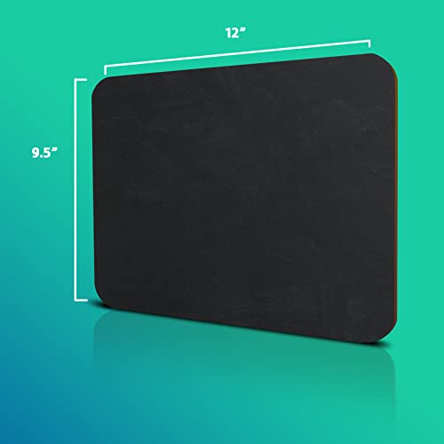 Flipside Products 9.5" x 12" Black Chalkboards, Classroom Set, Student Drawing, Small School Chalkboard, Menu Board, Pack of 12