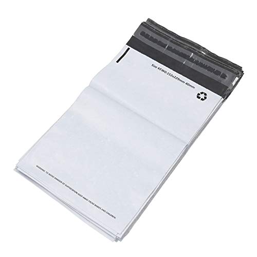 White Polythene Mailing Bag A5 (152mm x 229mm) Waterproof Self Seal (1000 Pack)