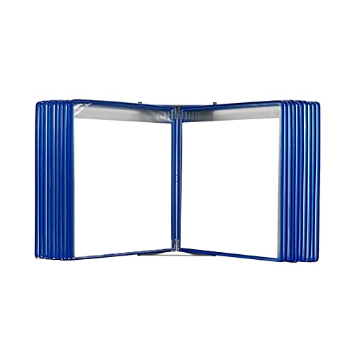 KGDJBGSE Wall Mounted File Folder Holder, Hanging Organizer for A4 Documents, 20 Sleeves Red(Blu)