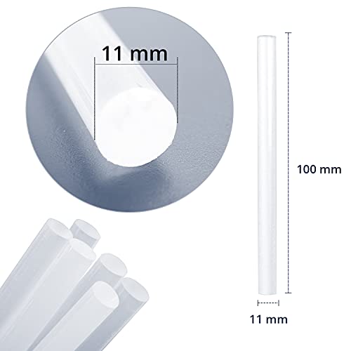 ANSIO Hot Glue Sticks for Hot Glue Gun, SGS Approved, 50 pcs - 11mm x 100mm