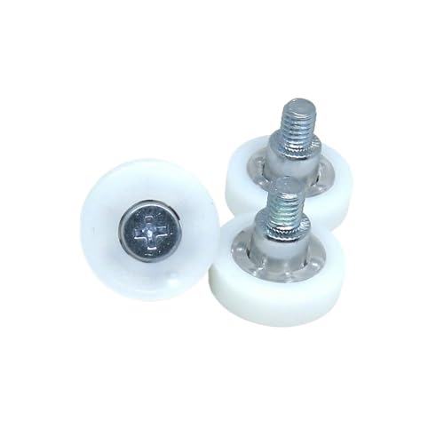 10 pieces outer diameter 22mm drawer type refrigerator printer POM roller DR22-C1L8W7M6 cash register sliding guide pulley DR19 DR22 DU22 (Color : WHITE, Size : DU22-C2L8W7M6)