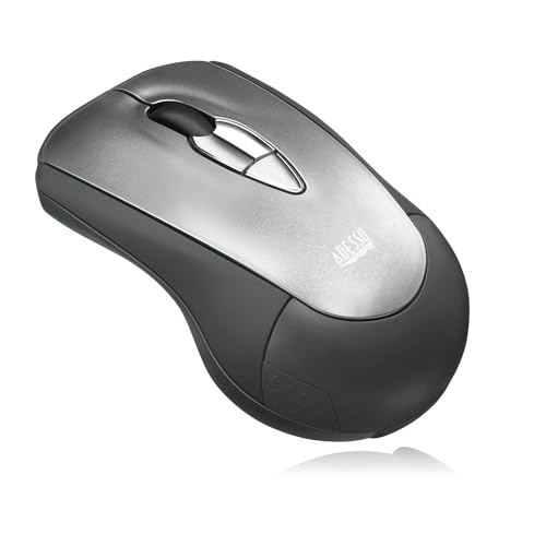 Adesso iMouse P10 Wireless Presenter Air Mouse Mobile 2.4 GHz RF 100 Feet Range MotionSense Gyroscopic Gesture Control Mini Pocket Travel Size Pointer Device for Laptop Desktop Windows PC