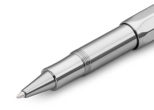 Kaweco AL SPORT Rollerball Raw I Gel/Ballpoint Pen Including 0.7 mm Rollerball Pen Refill in Classic Design with Ceramic Ball I Premium Aluminium Gel Roller 13 cm