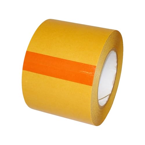 JVCC Double-Sided PVC Tape, 4 in. (96mm actual) x 36 yds. (Clear)
