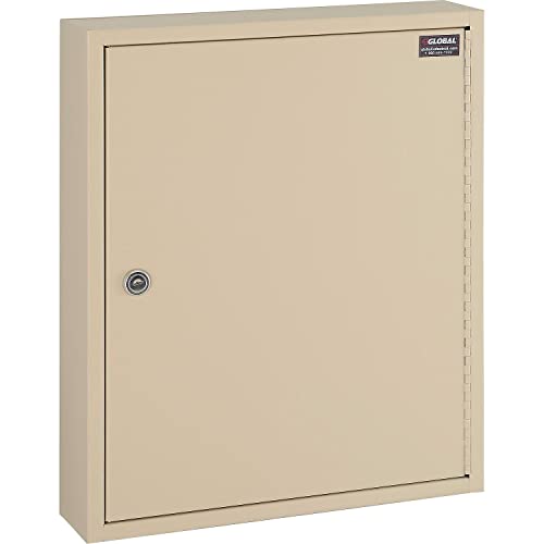 Global Industrial Key Cabinet, 110 Keys, 14x3-1/8x17-1/8, Sand