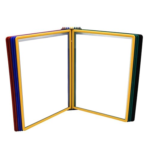Tarifold Wall Mount Reference System, 10 Easy-Load Pockets, Assorted Colors