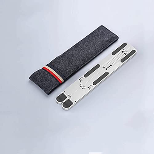 BFKRYP Aluminum Alloy Laptop Holder Stand Adjustable Folding Portable for Notebook Computer Bracket Lifting Cooling Non-Slip
