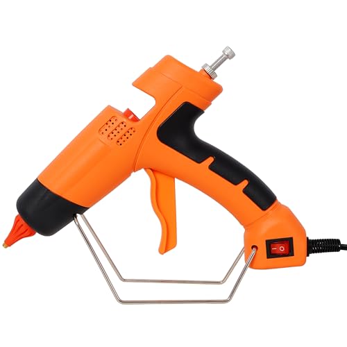 KEIKI 150W Hot Glue Gun with 4 Replacement Nozzles & 24 Glue Sticks, Heavy Duty Thermo Glue Gun for DIY Crafts, Home Repair, Wood, Metal