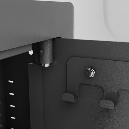 Heavy Duty Wall Safes with Removable Shelves, Digital Keypad Depository Safe with Hidden Lower Compartment for Firearms, Gun, Valuables
