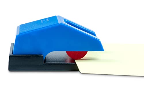 MAUL Roller Clip S, Automatic clamp Roller, self-Adhesive, 33 x 43 x 17 mm, Blue, 10 Pieces