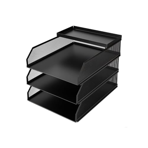 File Organizer 3 Tiers Office Filing Trays Paper Storage Letter Tray Desk Organiser Supplies