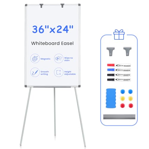 MAKELLO White Board Stand 36x24 in, Portable Whiteboard Easel