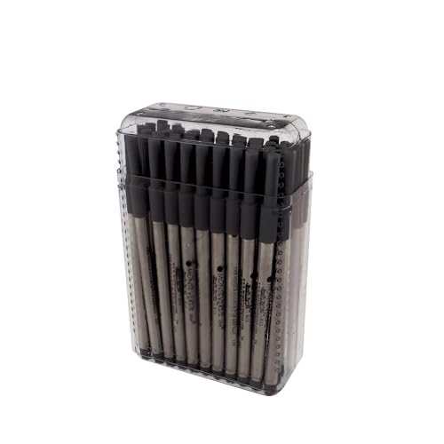 Monteverde Ballpoint Refill to Fit Sheaffer/Sailor, Medium, Black, 50 Pack