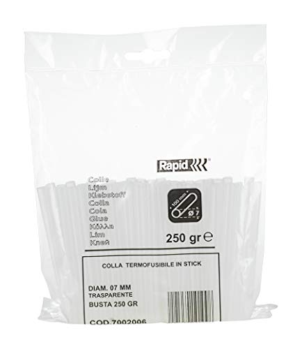 Rapid Multi-Purpose Transparent Hot Glue Sticks, Diameter: 7 mm, Length: 100 mm, 250 g, 57002006