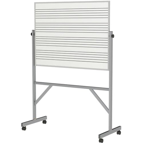 Ghent 72-1/8" x 53-1/4" Aluminum Frame Reversible Magnetic Whiteboard, 4 Markers & Eraser (GARM1M134-MS1)