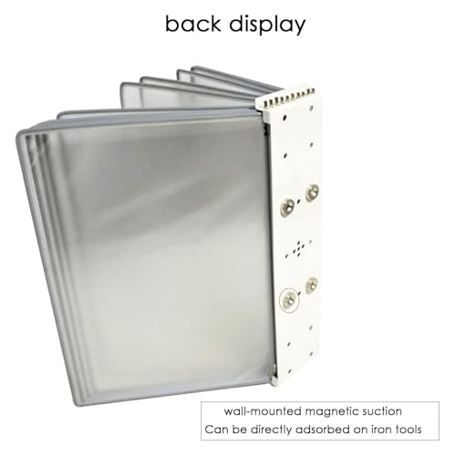 CSNBDMBBSH Desk Reference Organizer, Wall Mount Reference Organizer - Catalog Display Rack, Poster Flip Book Display, Desktop Menu(Colorful Color)