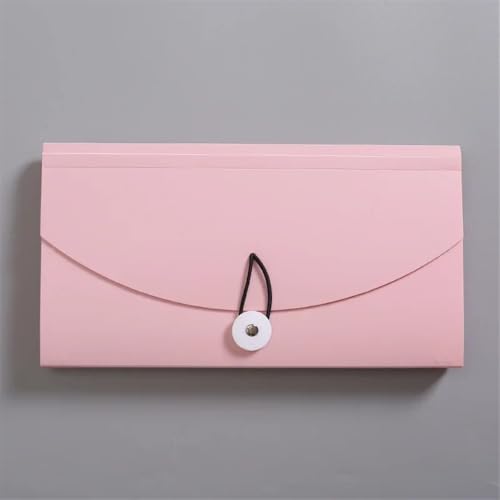 Filing Envelopes 13 Pockets Card Ticket Holder Organizer Office Supplies B6 PP File Folder Document Bag Receipt File Expanding Wallet Bill Folder Plastic Folders(Gris)