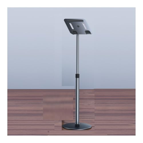 Xghwnpd Multimedia Stand Universal Laptop Raised Stand for Sitting Mode,Aluminum Floor Stand,Movable Laptop Computer Stand