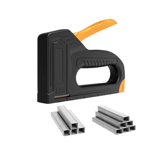 Professional Heavy Duty Stapler Light Duty Staple Gun Use for Wood Manual Upholstery Staple Guns with 1200 Staples Light Duty Home Use Manual Staplers