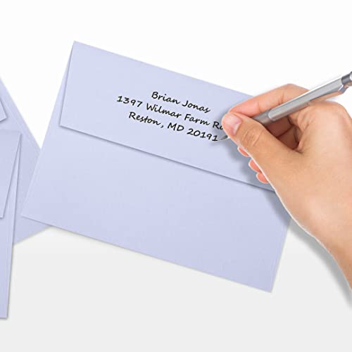 LUXPaper A7 Invitation Envelopes | Peel & Press | 5 1/4" x 7 1/4" | Lilac Purple | 80lb. Text | 250 Qty