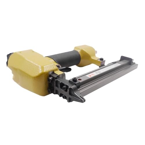 LPXDS Pneumatic Staple Gun,Oil-Free Pneumatic Staple Gun F32 Air Nailer Stapler 18Ga Small Fixing Nail Guns(Color:EU Air Inlet)