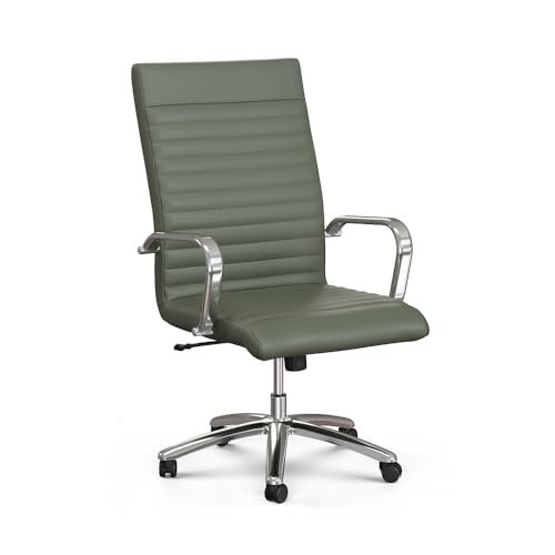 NBF Chair Faux Leather Ergonomic Seating with High-Back & Tilt, Black