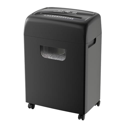 Majnesvon 18-Sheet Cross Cut Paper Shredder - P4 Security & Ultra Quitet, 5.28 Gallons Pullout Waste Bin & Auto Reverse, Heavy Duty Paper/Credit Cards/Staple/Clips Shredder for Home Office (18-Sheet)