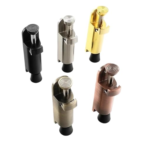 Zinc Alloy Door Stop Adjustable Foot Operated Lever Kickdown Bronze Holder Hardware Buffer Fitting(Gold)