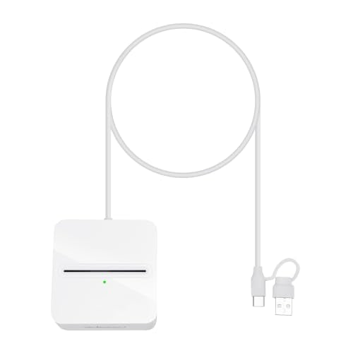 Adesso SCR-500 USB-C Desktop Smart Card Reader with USB-A Adapter