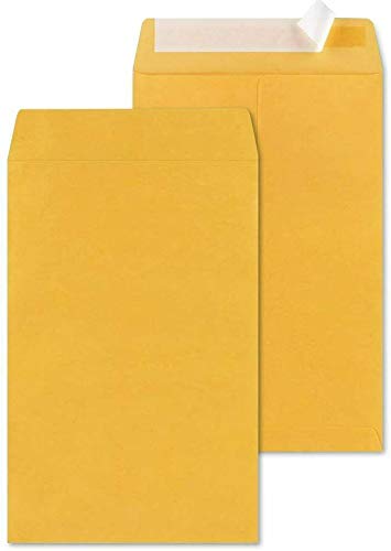 Prinko 500 Count Box 10x13 Envelopes - Mailing, Security, Invitation, Business, Legel Shipping Envelopes - Catalog Open end Envelope - inner size 10x13 Inch Strong Gummed Glue Flap - Brown Kraft Paper