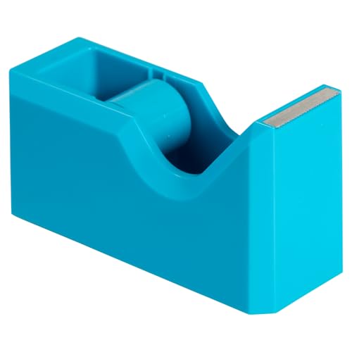 JAM PAPER Colorful Desk Tape Dispensers - Blue - 3/Pack