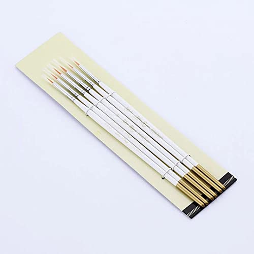 UOHLCX HBJWOV 6PCS Nylon Hair Art Paint Brush Set Multifunctional Painting Brush Art Painting Tool for Beginners Professionals Students