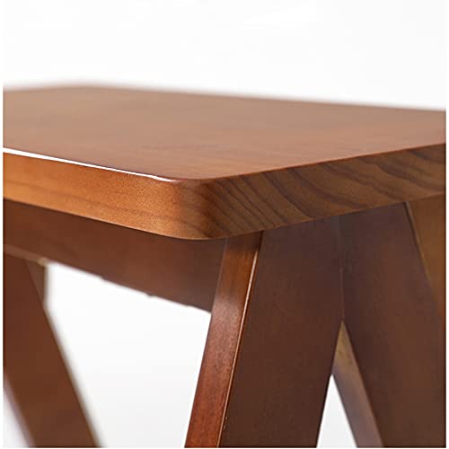 LumaGrove Folding Step Stool Step Stools Folding Stool for Adult/Seniors, Portable Wooden Step Ladder for Kitchen/b(Natural)