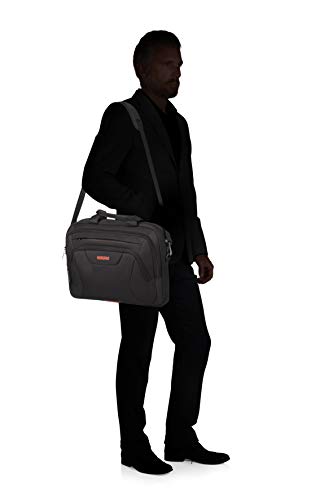 American Tourister at Work Briefcase 42 Centimeters 15 Black (Black/Orange)