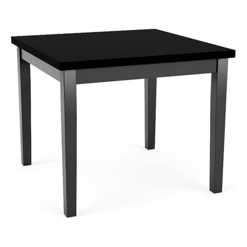 Lenox Wood Reception Waiting 24x24 Wood Corner Table/Black Wood/Black