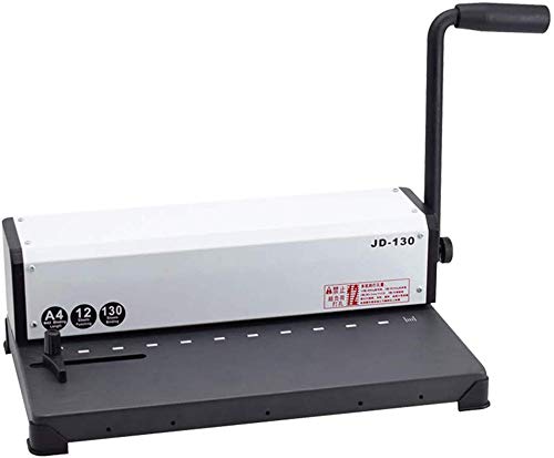 CGOLDENWALL Hole Punch 10 Holes Paper Puncher 3X8mm Holes for Contract/Tender/Document/PP Film Punching Desk Office Paper Punching Machine