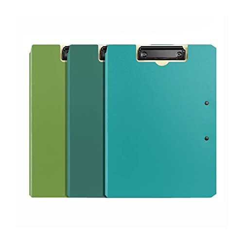 Filing Envelopes 3 Pcs A4 and Letter-Sized Clipboards Business Meeting Contract Signing Clip Multifunctional Document Organizer Binder PP Writing Board Plastic Folders (Color : C)