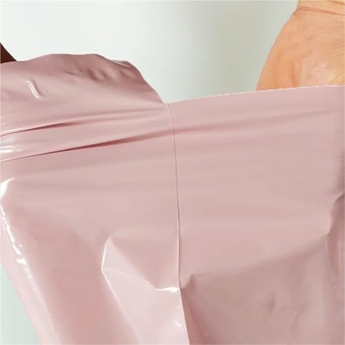 DJJSDMY Shipping Bags 50Pcs Double-Sided Pink Mail Bags Printed Packaging Envelopes with Self Seal Courier Storage Bags(38x52 cm)