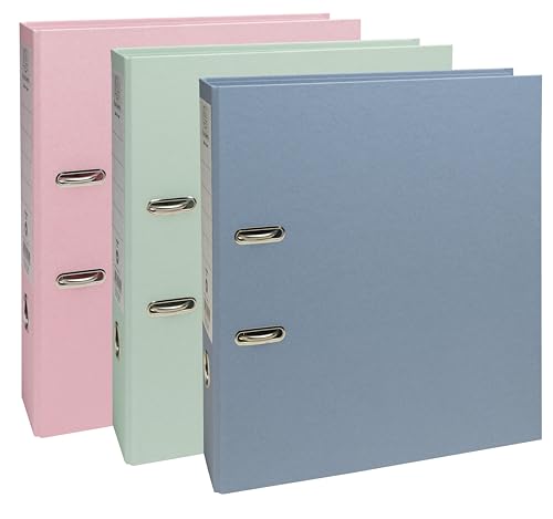 Exacompta 10 lever arch files Prem'Touch Autentik spine 80 mm A4 assorted