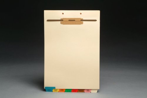 (S-9213) Stock Fileback Divider Sets, Medical, End Tabs - Top Fastener (20 Sets of 8 Tabs)